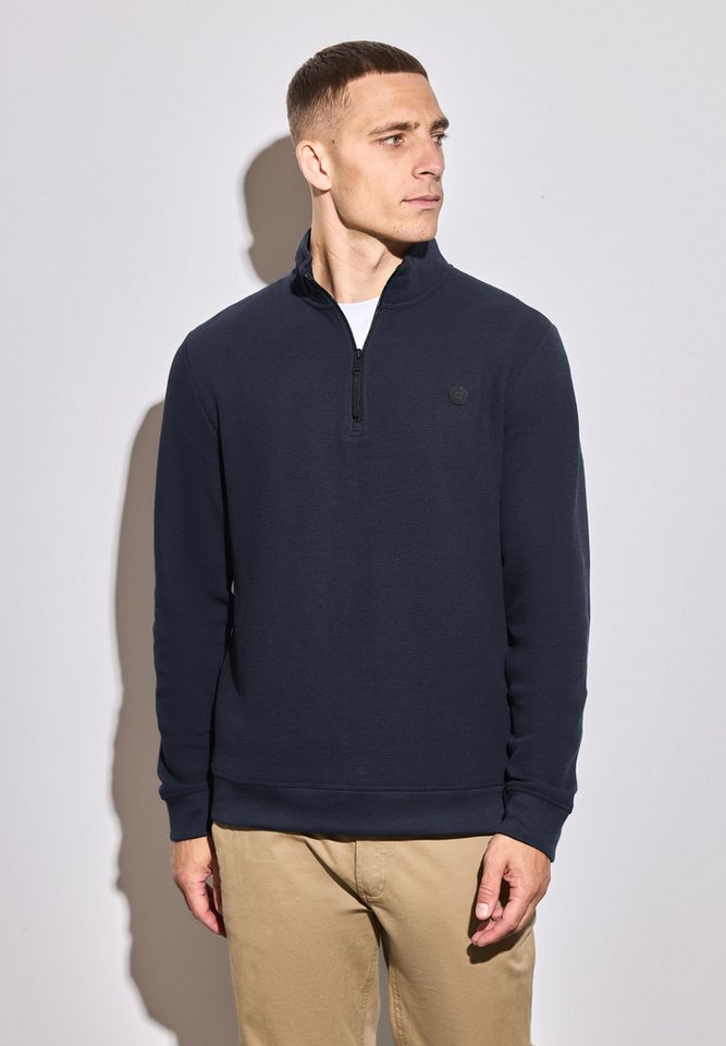 STREET ONE MEN Sweatshirt aus reiner Baumwolle von STREET ONE MEN