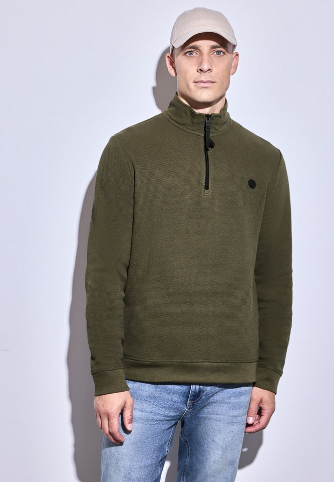 STREET ONE MEN Sweatshirt aus reiner Baumwolle von STREET ONE MEN