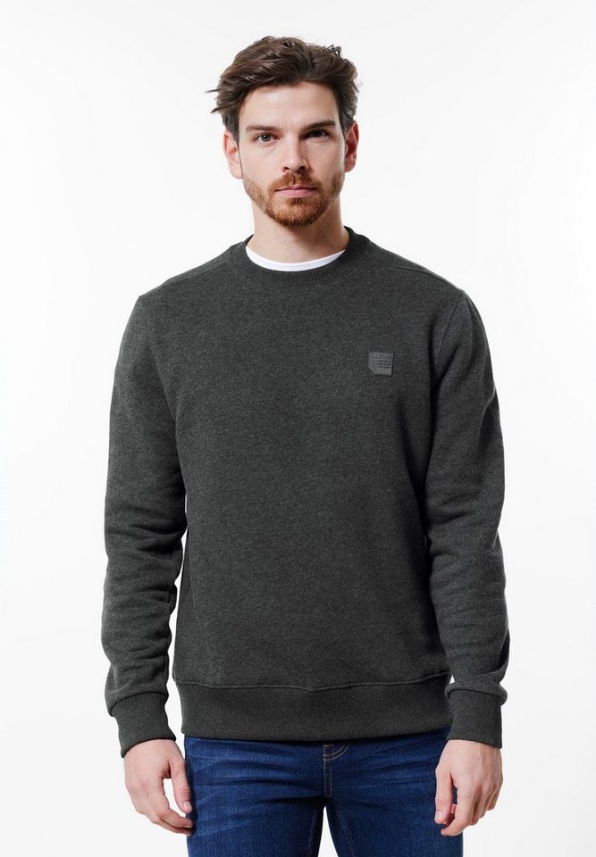 STREET ONE MEN Sweatshirt in Melange Optik von STREET ONE MEN