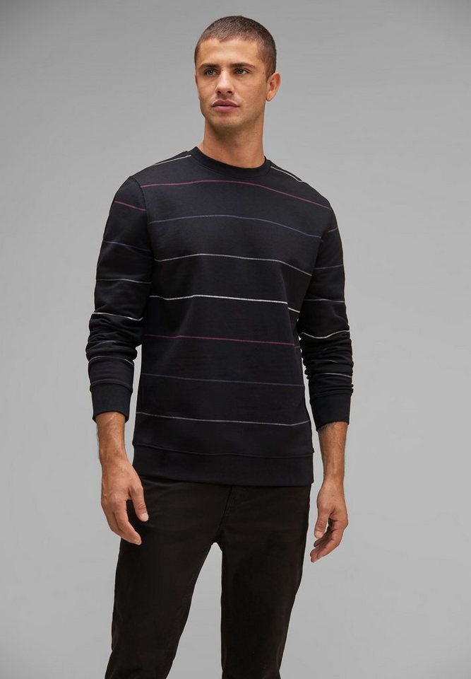 STREET ONE MEN Sweatshirt mit Rundhalsausschnitt von STREET ONE MEN