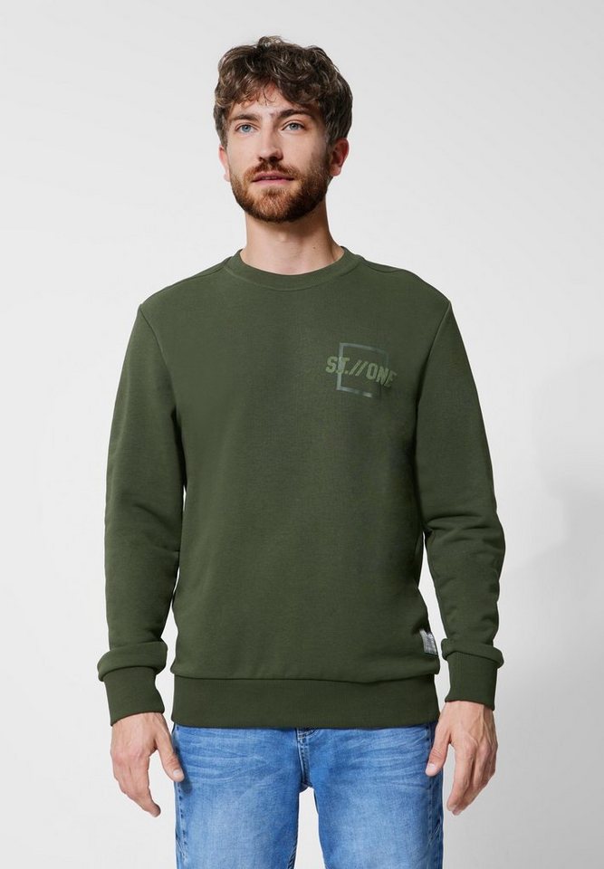 STREET ONE MEN Sweatshirt mit Wording-Print von STREET ONE MEN