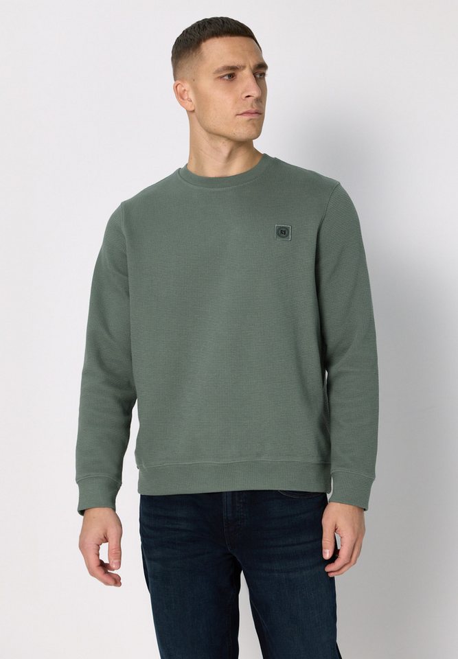 STREET ONE MEN Sweatshirt mit 3D Struktur von STREET ONE MEN