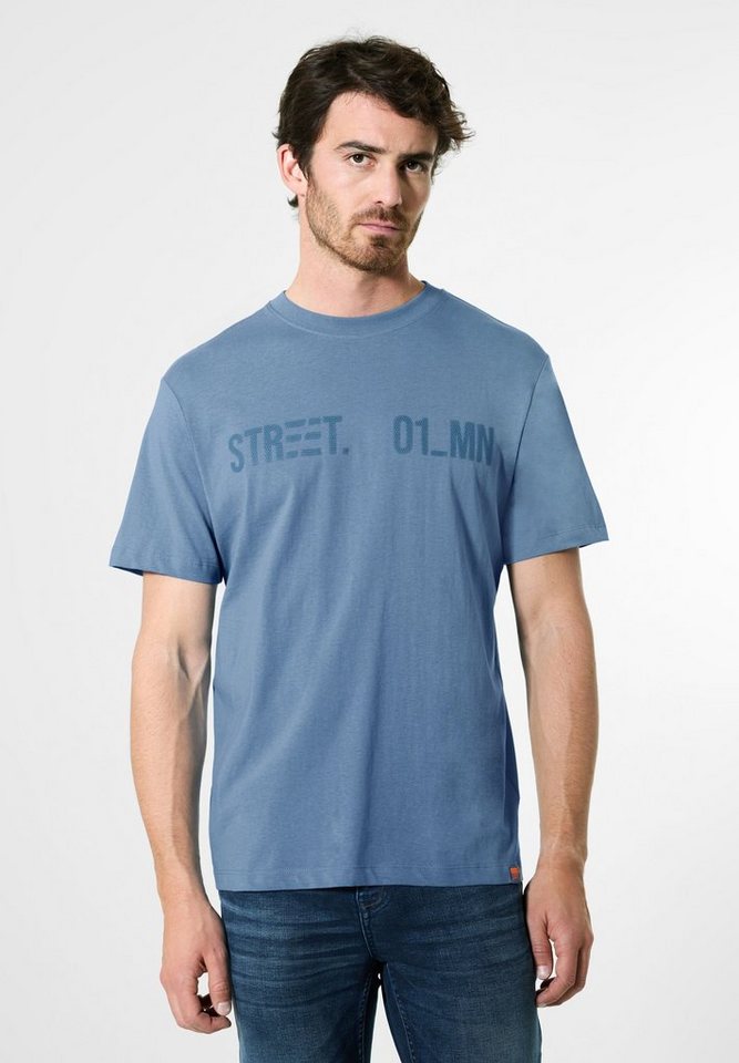 STREET ONE MEN T-Shirt aus Jersey in Unifarbe von STREET ONE MEN