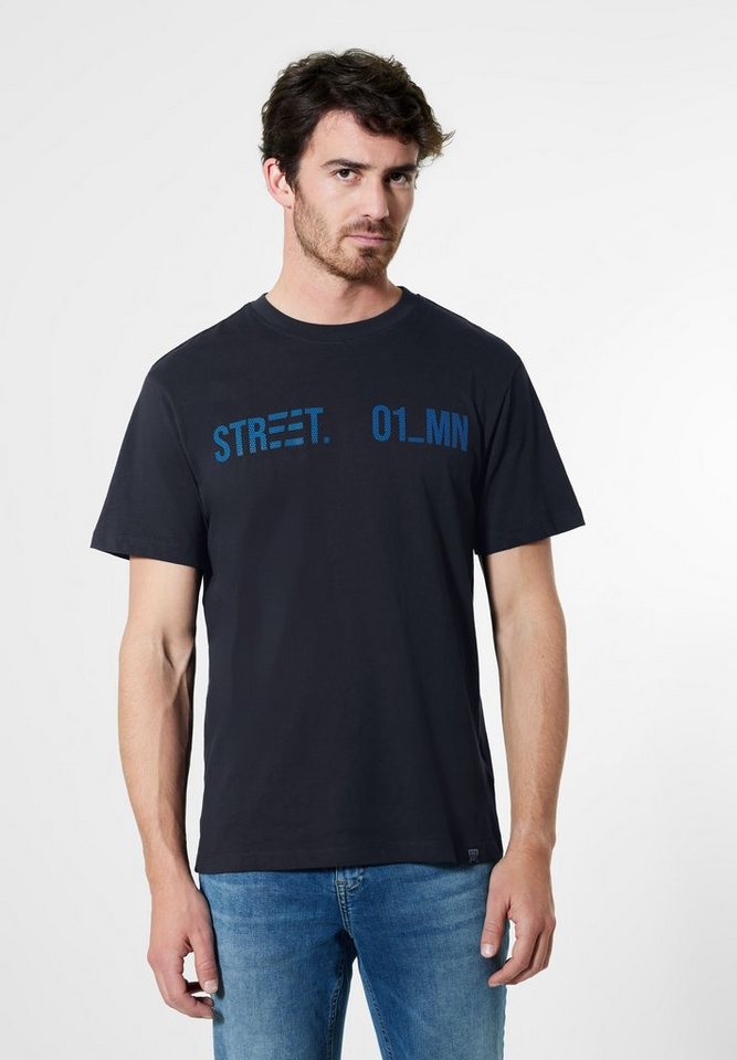 STREET ONE MEN T-Shirt aus Jersey in Unifarbe von STREET ONE MEN