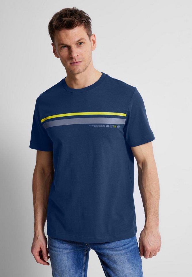 STREET ONE MEN T-Shirt aus reiner Baumwolle von STREET ONE MEN