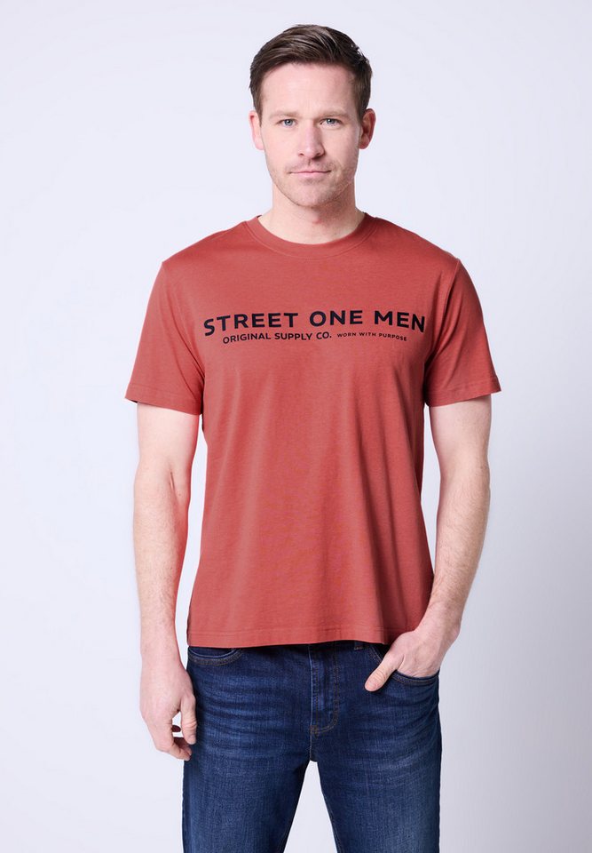 STREET ONE MEN T-Shirt aus reiner Baumwolle von STREET ONE MEN