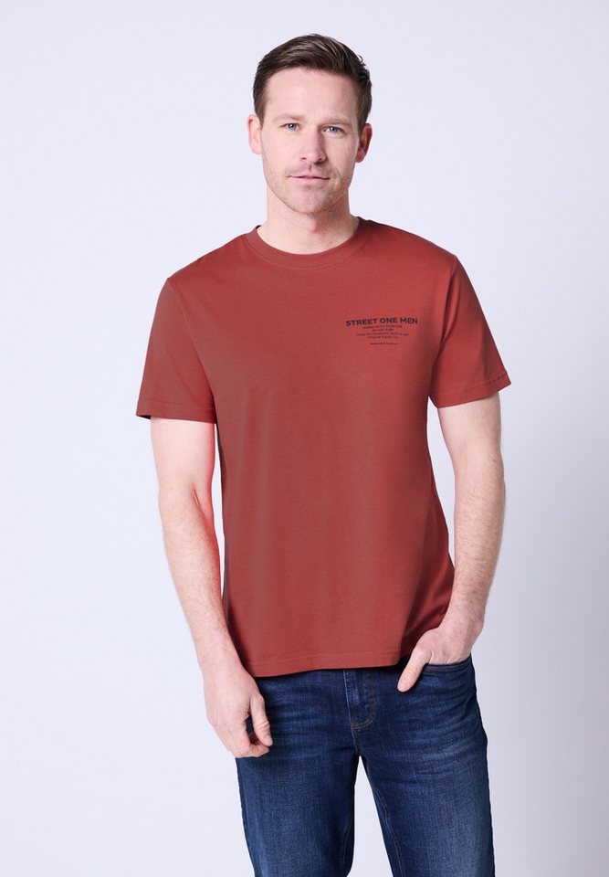 STREET ONE MEN T-Shirt aus reiner Baumwolle von STREET ONE MEN