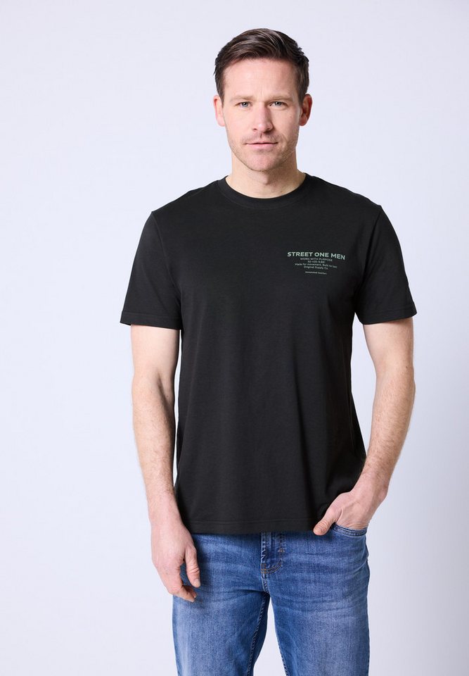 STREET ONE MEN T-Shirt aus reiner Baumwolle von STREET ONE MEN
