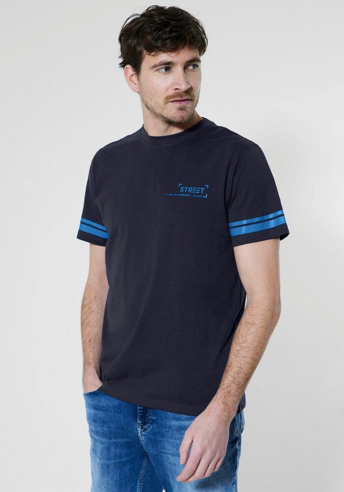 STREET ONE MEN T-Shirt im College-Look von STREET ONE MEN