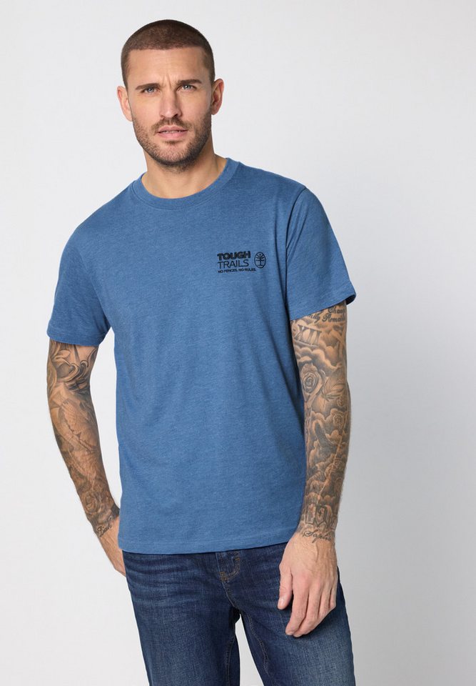 STREET ONE MEN T-Shirt in Melange Optik von STREET ONE MEN