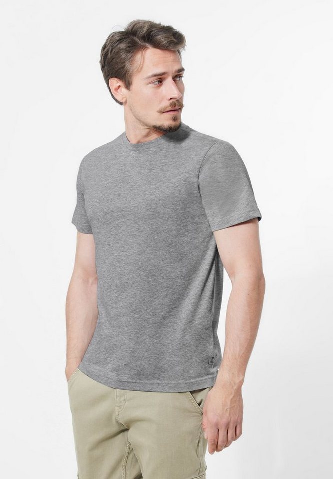 STREET ONE MEN T-Shirt in Melange Optik von STREET ONE MEN