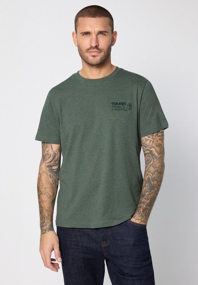 STREET ONE MEN T-Shirt in Melange Optik von STREET ONE MEN