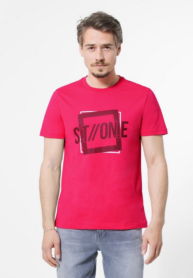 STREET ONE MEN T-Shirt in Unifarbe von STREET ONE MEN