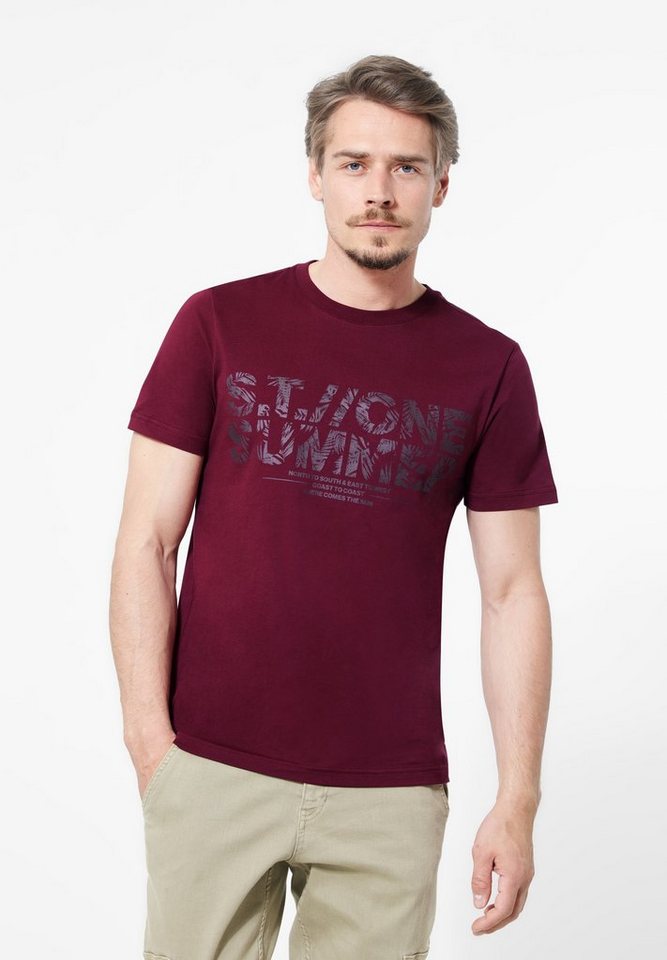 STREET ONE MEN T-Shirt in Unifarbe von STREET ONE MEN