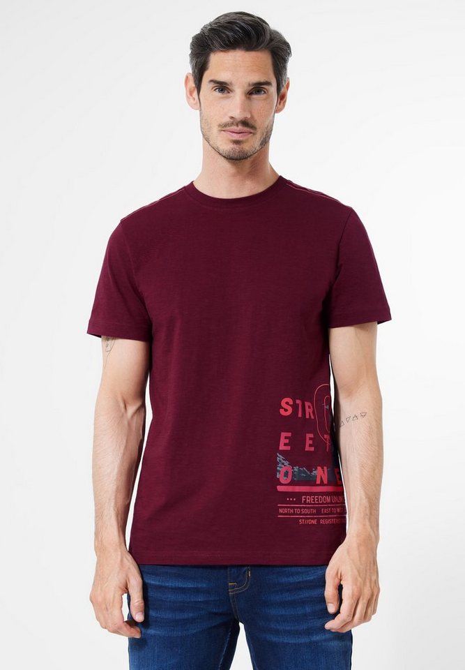 STREET ONE MEN T-Shirt in Unifarbe von STREET ONE MEN