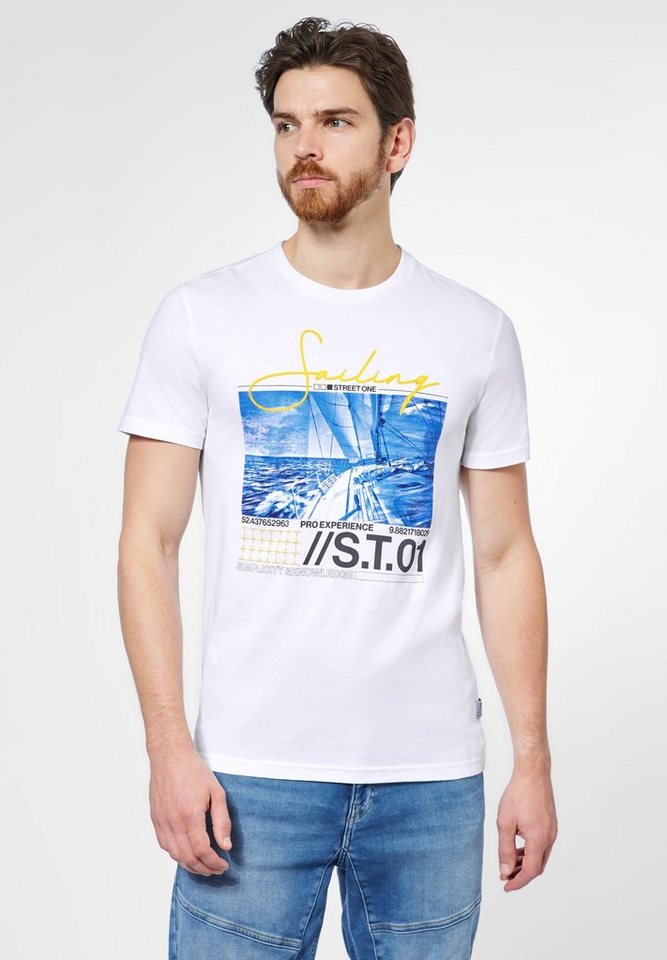 STREET ONE MEN T-Shirt mit Fotoprint von STREET ONE MEN