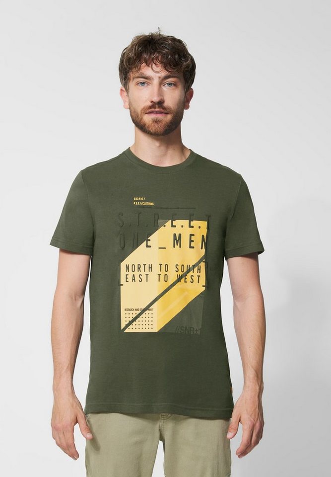 STREET ONE MEN T-Shirt mit Print-Mix von STREET ONE MEN