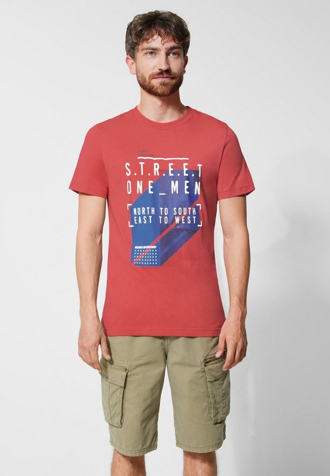 STREET ONE MEN T-Shirt mit Print-Mix von STREET ONE MEN