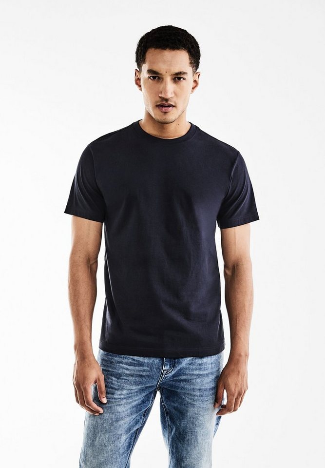 STREET ONE MEN T-Shirt mit Rundhalsausschnitt von STREET ONE MEN