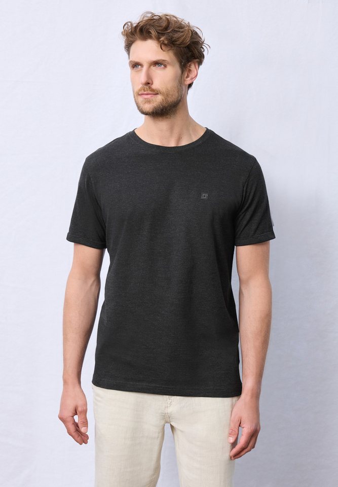 STREET ONE MEN T-Shirt mit Streifen-Struktur STREET ONE MEN T-Shirt mit Streifen-Struktur von STREET ONE MEN