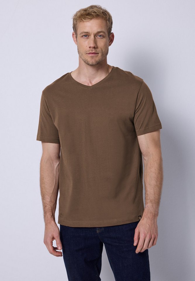 STREET ONE MEN T-Shirt mit V-Ausschnitt von STREET ONE MEN