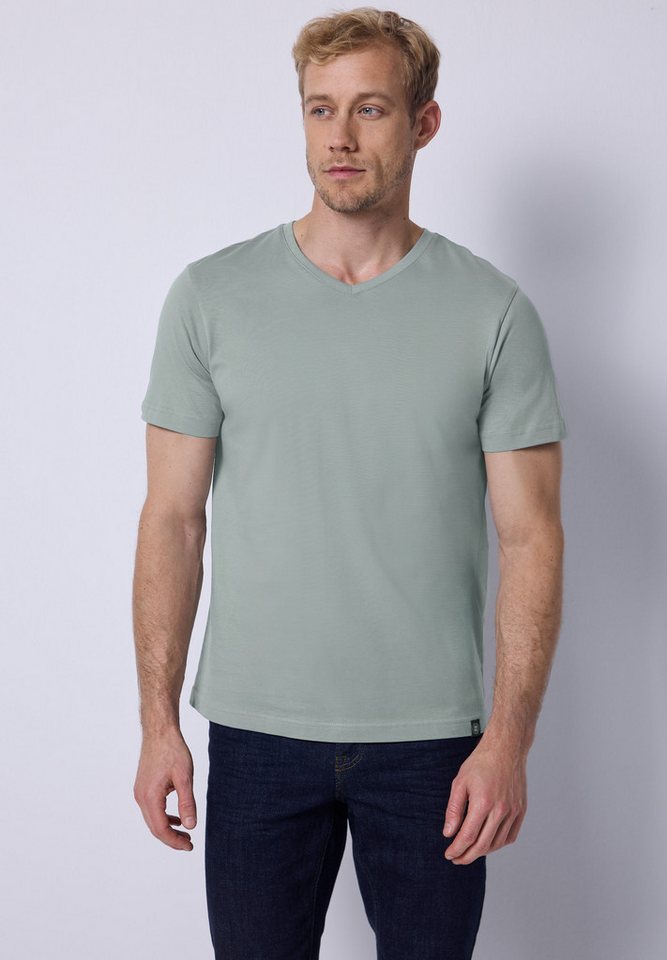 STREET ONE MEN T-Shirt mit V-Ausschnitt von STREET ONE MEN
