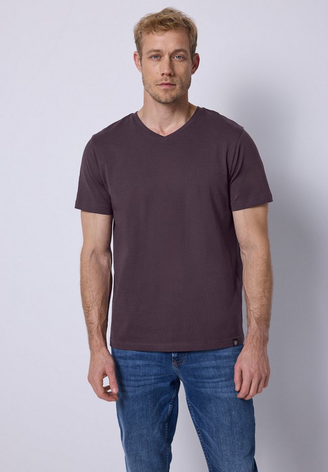 STREET ONE MEN T-Shirt mit V-Ausschnitt von STREET ONE MEN