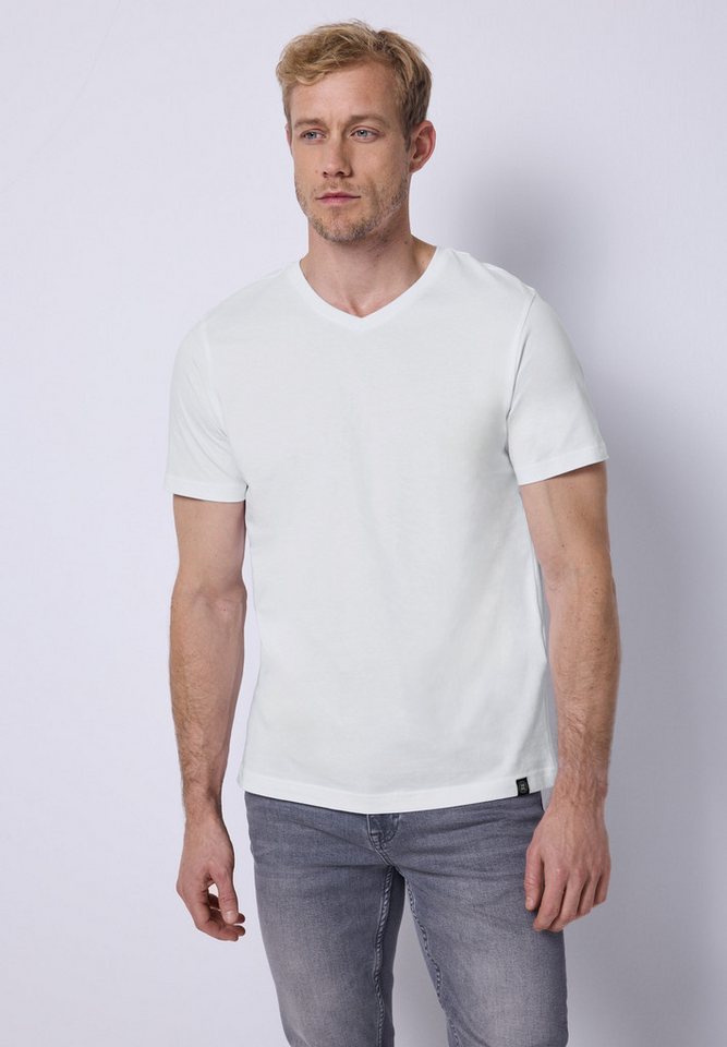 STREET ONE MEN T-Shirt mit V-Ausschnitt von STREET ONE MEN