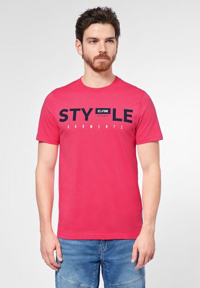 STREET ONE MEN T-Shirt mit Wording-Print von STREET ONE MEN