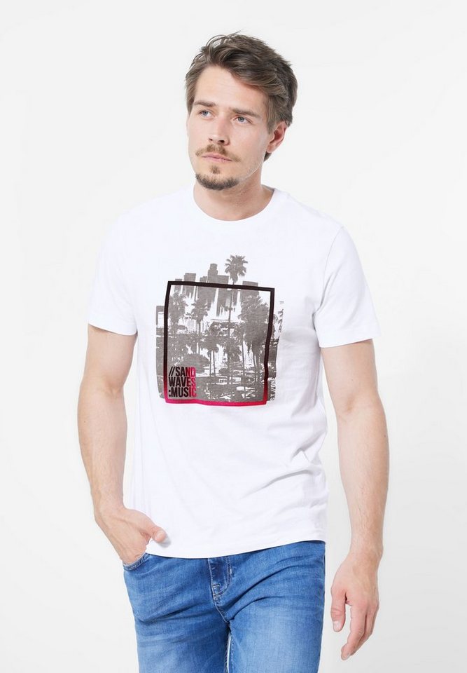 STREET ONE MEN T-Shirt mit Wordingprint von STREET ONE MEN