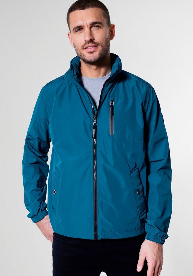 STREET ONE MEN Windbreaker mit reflektierenden Akzenten auf der Zipper-Brusttasche von STREET ONE MEN