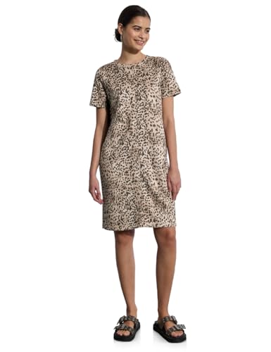 Street One Studio Damen Velours-Kleid mit Leo-Print von Street One Studio
