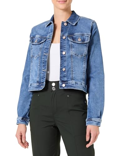 STREET ONE STUDIO Damen F212617 Jeans, Dark Blue Random Washed, 42 von STREET ONE STUDIO
