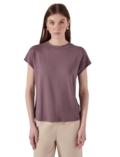 STREET ONE STUDIO Damen F322975 Kuscheliges T-Shirt, Hazy Rose, 36 von STREET ONE STUDIO