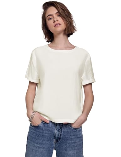 STREET ONE STUDIO Damen F345562 Bluse mit Seiten-Schlitzen, Off White, 40 von STREET ONE STUDIO