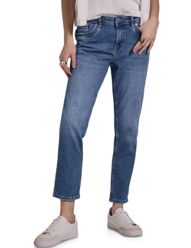 STREET ONE STUDIO Damen F378926 Jeans im Destroyed-Look, Medium Blue Wash, 29 von STREET ONE STUDIO