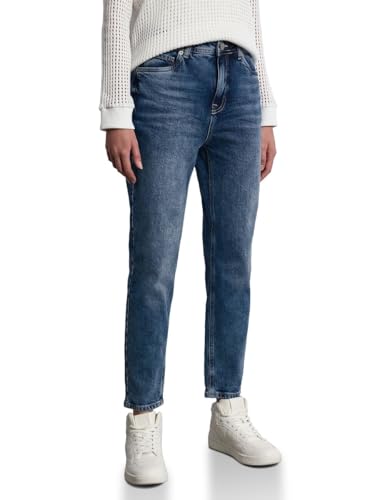 STREET ONE STUDIO Damen F378927 Jeans im Mom Fit, Medium Blue Wash, 32 von STREET ONE STUDIO