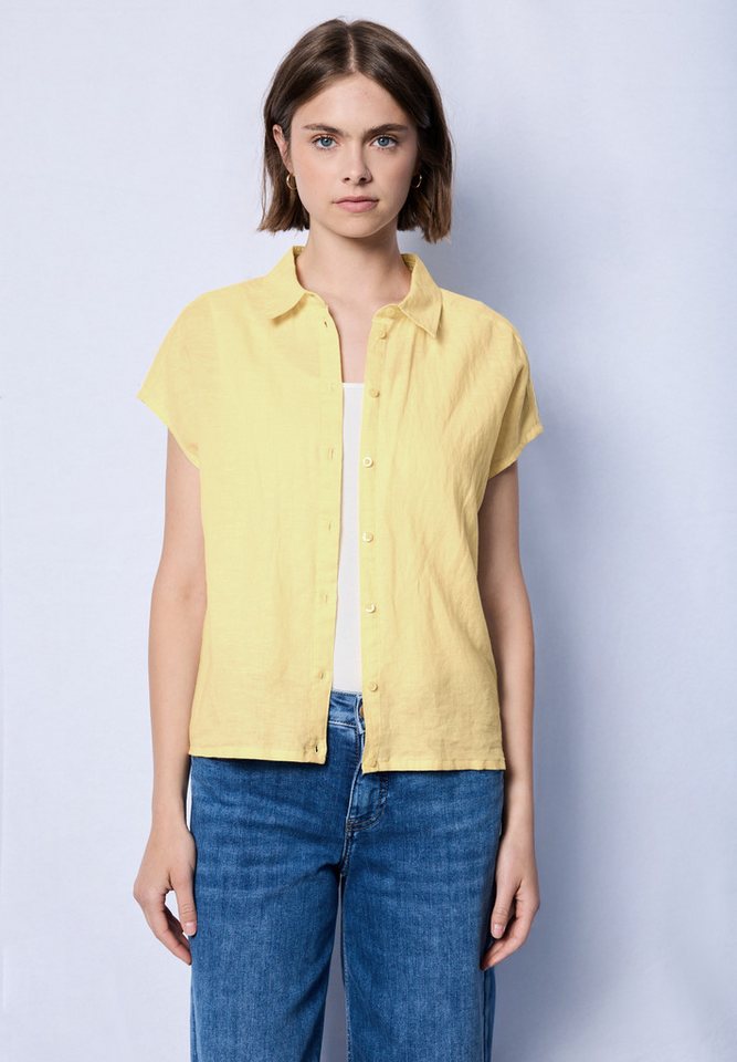 STREET ONE STUDIO Kurzarmbluse mit Elastiksaum von STREET ONE STUDIO