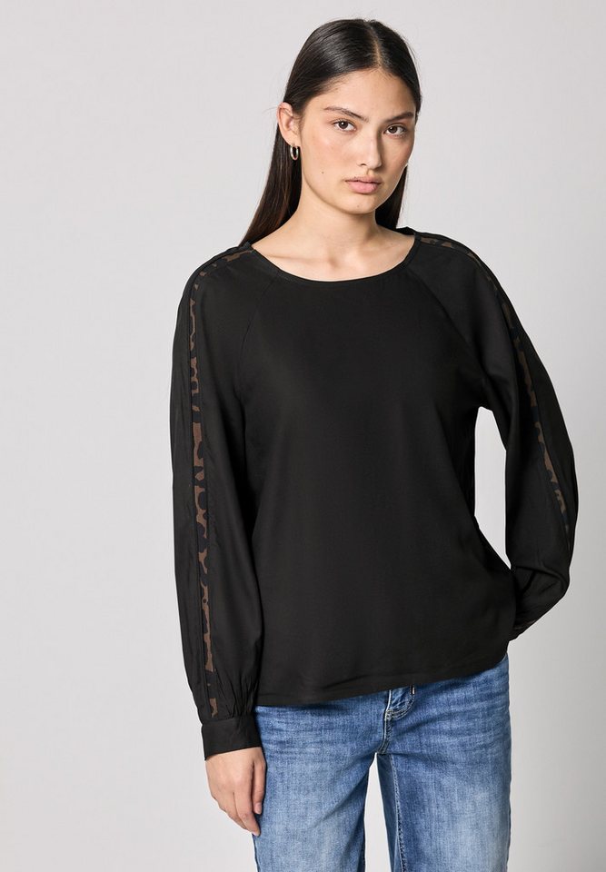 STREET ONE STUDIO Langarmbluse aus softer Viskose von STREET ONE STUDIO