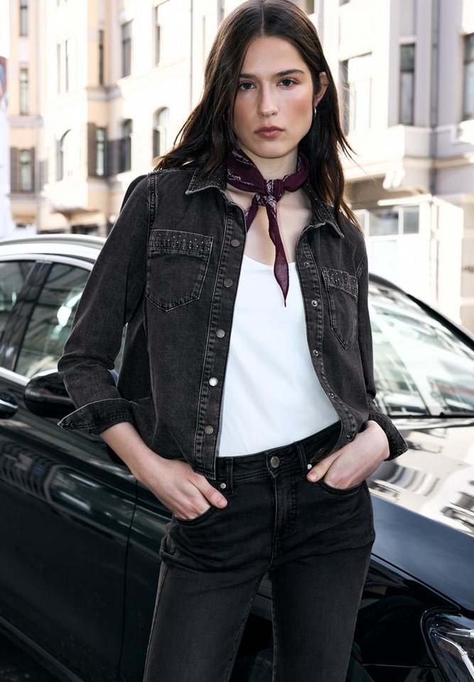 STREET ONE STUDIO Langarmbluse mit Glitzer-Detail von STREET ONE STUDIO