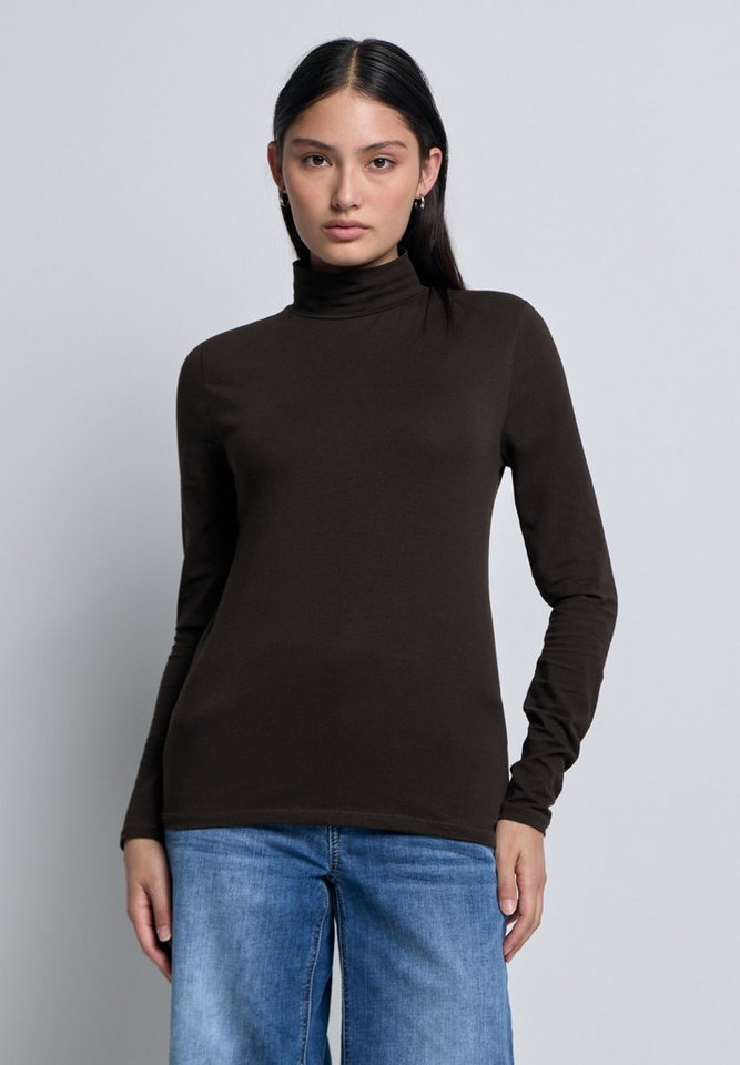 STREET ONE STUDIO Langarmshirt aus Baumwolle mit Stretchante von STREET ONE STUDIO