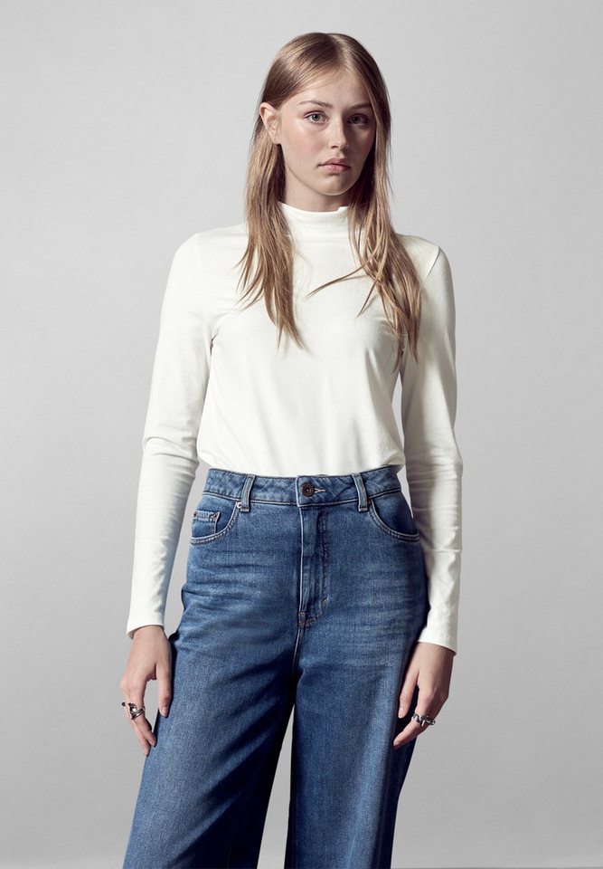 STREET ONE STUDIO Langarmshirt aus Baumwolle mit Stretchante von STREET ONE STUDIO