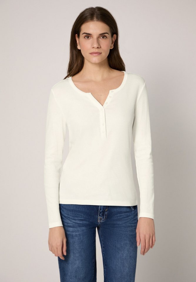 STREET ONE STUDIO Langarmshirt aus Baumwolle mit Stretchante von STREET ONE STUDIO