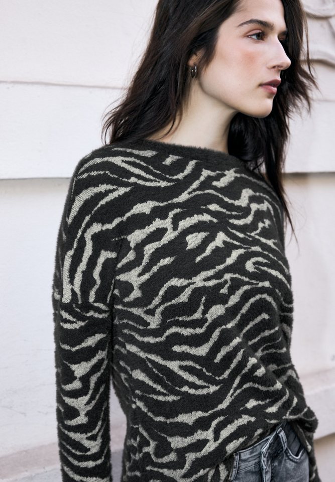 STREET ONE STUDIO Langarmshirt mit grafischem Muster von STREET ONE STUDIO