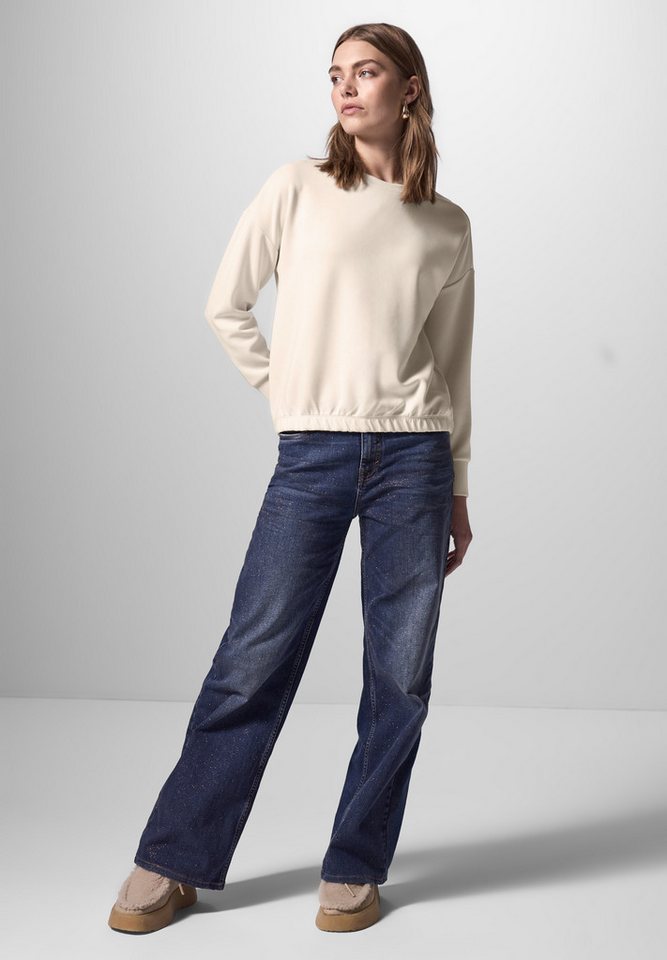 STREET ONE STUDIO Langarmshirt mit Elastikbund von STREET ONE STUDIO