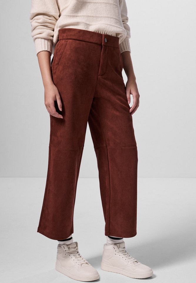 STREET ONE STUDIO Lederimitathose High Waist von STREET ONE STUDIO