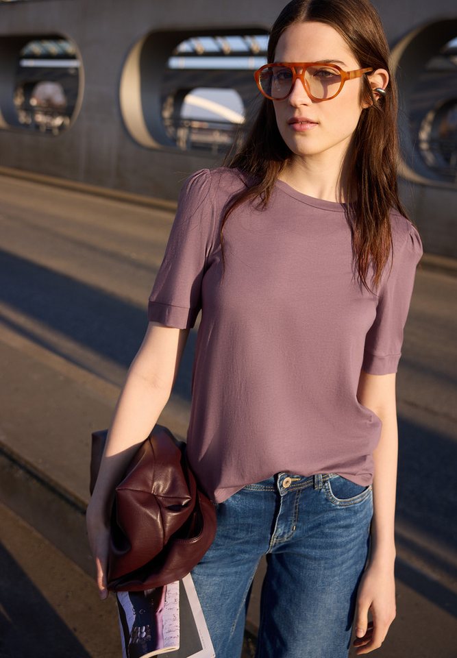 STREET ONE STUDIO Rundhalsshirt mit Rundhalsausschnitt von STREET ONE STUDIO