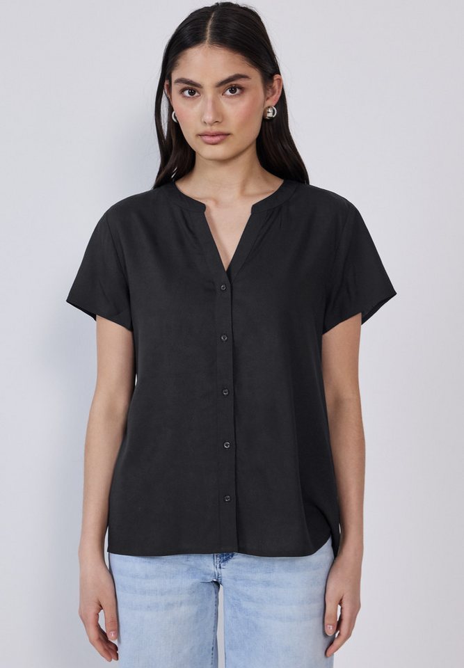 STREET ONE STUDIO Shirtbluse mit geschlitztem Rundhalsausschnitt von STREET ONE STUDIO