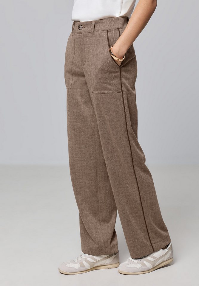 STREET ONE STUDIO Stoffhose High Waist von STREET ONE STUDIO