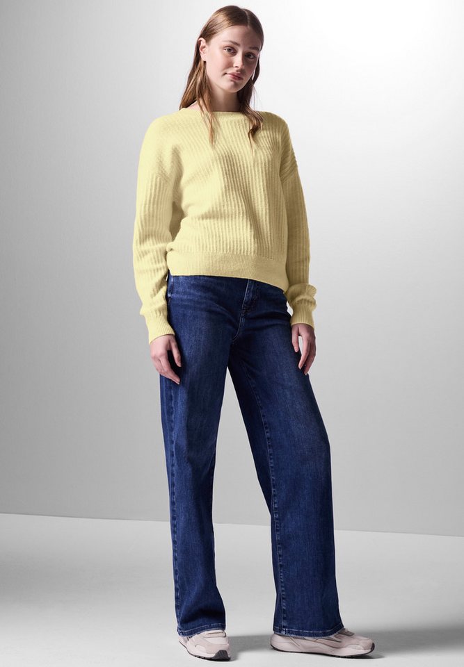 STREET ONE STUDIO Strickpullover aus Baumwolle mit Stretchanteil von STREET ONE STUDIO